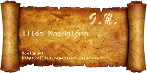 Illés Magdaléna névjegykártya