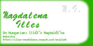 magdalena illes business card